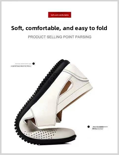 Men's Summer Breathable Deodorant Thin Outdoor Hollow Casual Sports Slip-On Mesh Shoes_vogvips.com