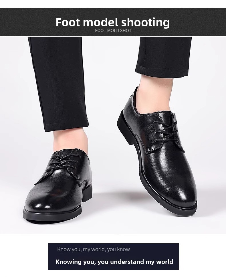 High-end Leather Business Formal 2024 New Summer Breathable Height-increasing British Style Men's Wedding Groom Shoes_vogvips.com