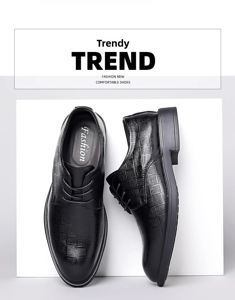 High-end Leather Business Formal 2024 New Summer Breathable Height-increasing British Style Men's Wedding Groom Shoes_vogvips.com