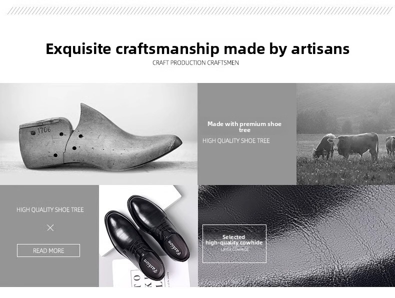High-end Leather Business Formal 2024 New Summer Breathable Height-increasing British Style Men's Wedding Groom Shoes_vogvips.com