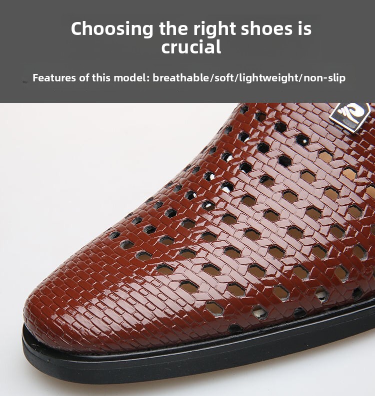 Men's Summer Breathable Deodorant Thin Outdoor Hollow Casual Sports Slip-On Mesh Shoes_vogvips.com