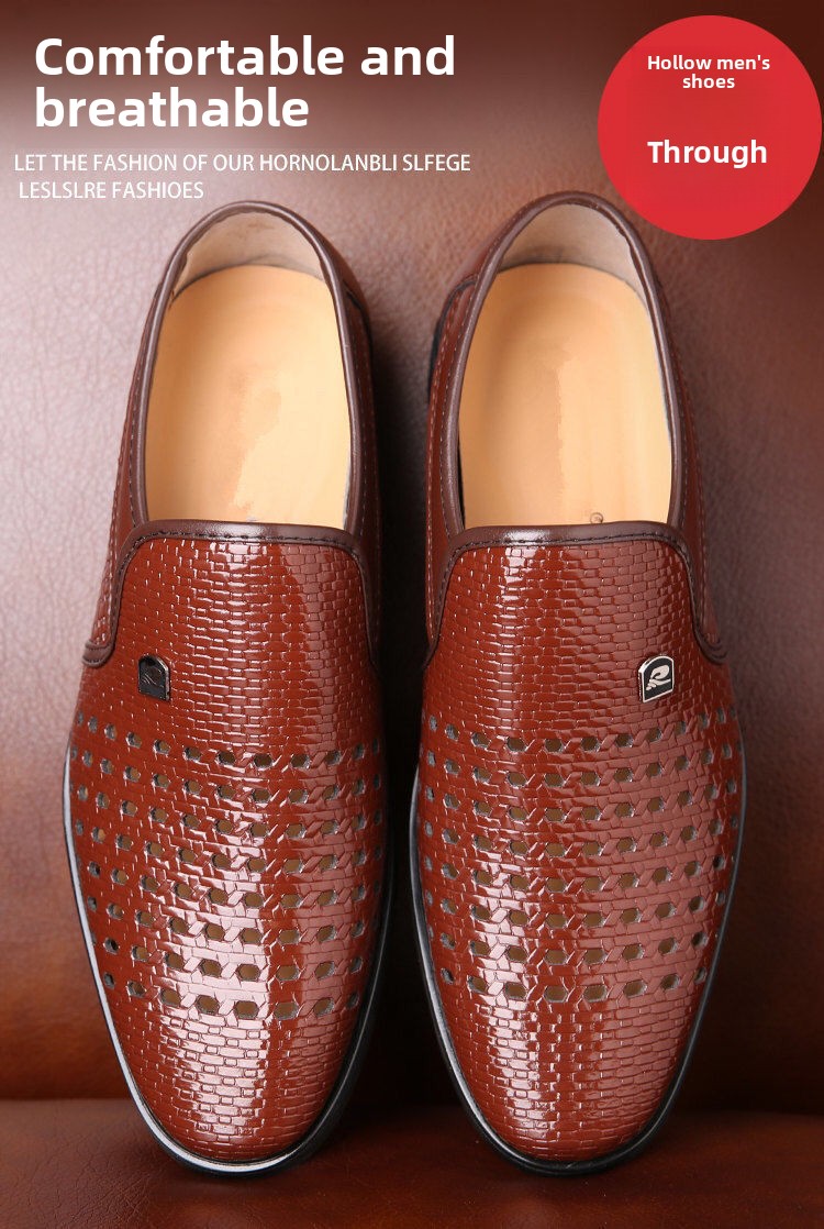 Men's Summer Breathable Deodorant Thin Outdoor Hollow Casual Sports Slip-On Mesh Shoes_vogvips.com