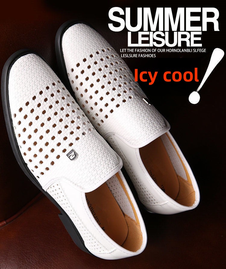 Men's Summer Breathable Deodorant Thin Outdoor Hollow Casual Sports Slip-On Mesh Shoes_vogvips.com