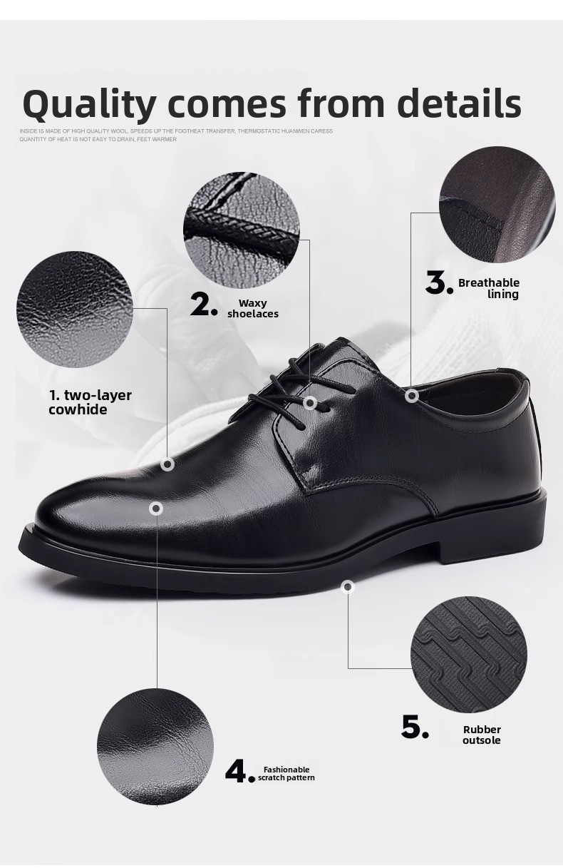 High-end Leather Business Formal 2024 New Summer Breathable Height-increasing British Style Men's Wedding Groom Shoes_vogvips.com