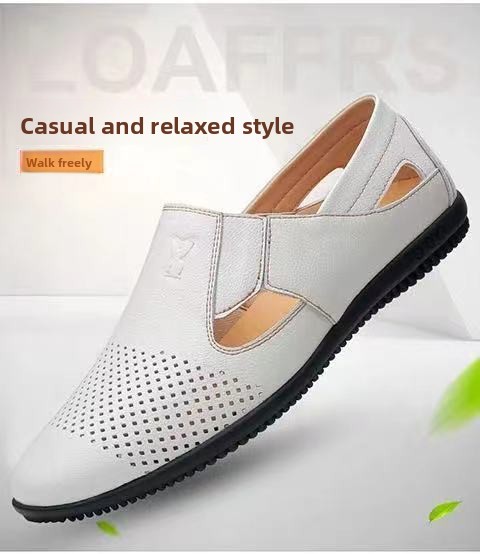 Men's Summer Breathable Deodorant Thin Outdoor Hollow Casual Sports Slip-On Mesh Shoes_vogvips.com