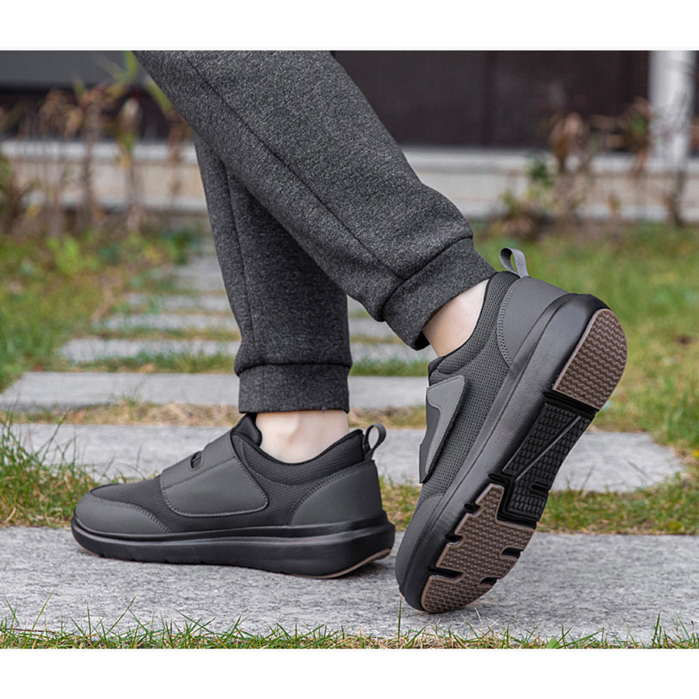 2026 New Large Size Velcro Elderly Men, Lightweight, Shock-Absorbing, Non-Slip, Sports And Casual Walking Shoes For_vogvips.com