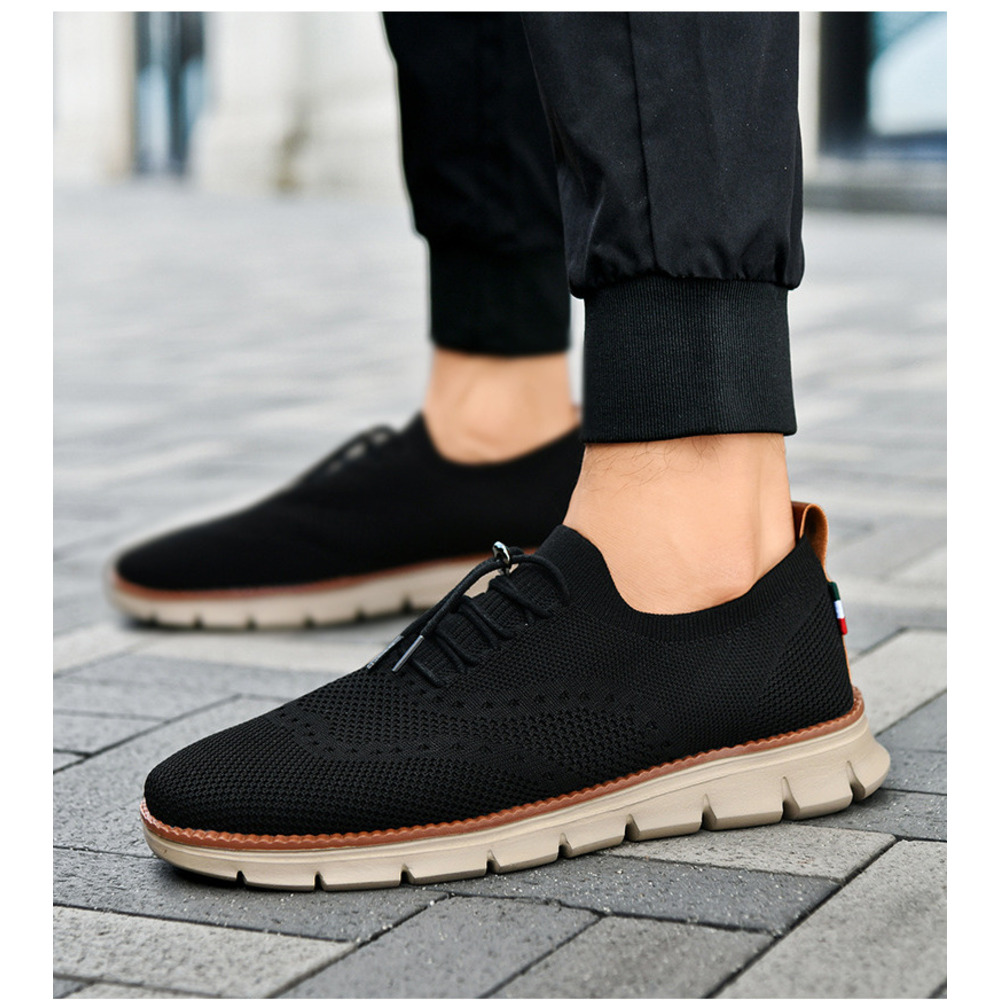 Cross-border Trendy Casual Shoes For Men, Breathable Fly-knit Loafers, Large-size Sports Shoes, In-stock Wholesale And_vogvips.com
