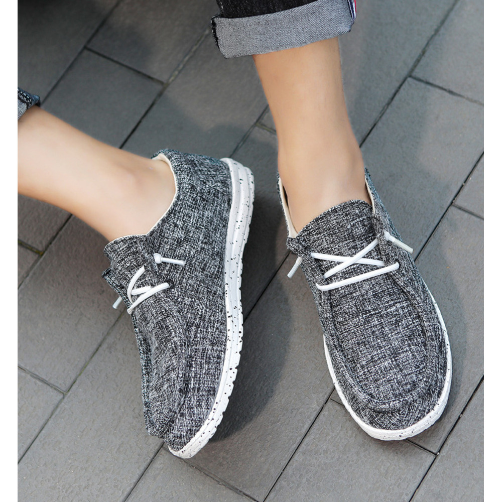 Cross-border 's Best-selling Canvas Loafers For Men, Flat Casual Couple's Slip-on Cloth Shoes, Trendy And In Stock_vogvips.com