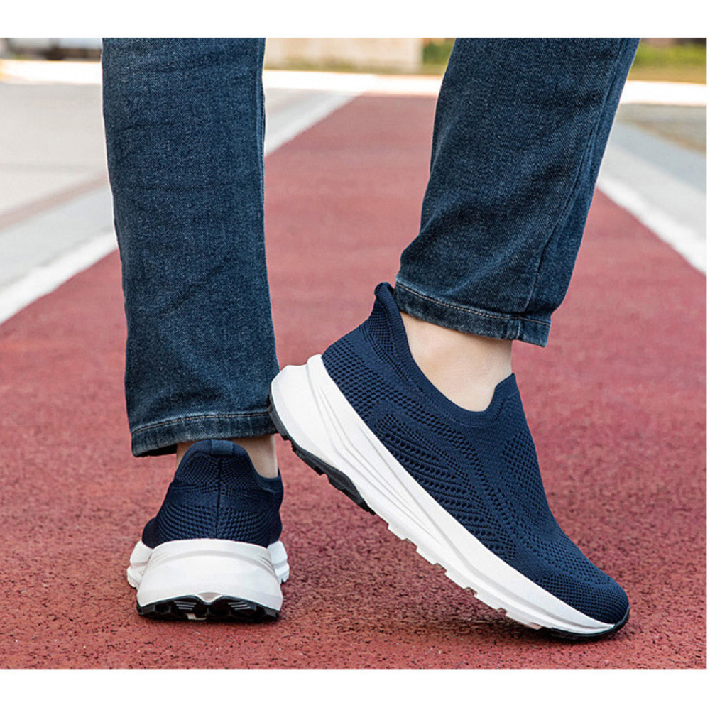 High-quality Cross-border Slip-on Casual Shoes For Men, No Lacing Required, Lightweight, Cushioned, Comfortable Walking_vogvips.com