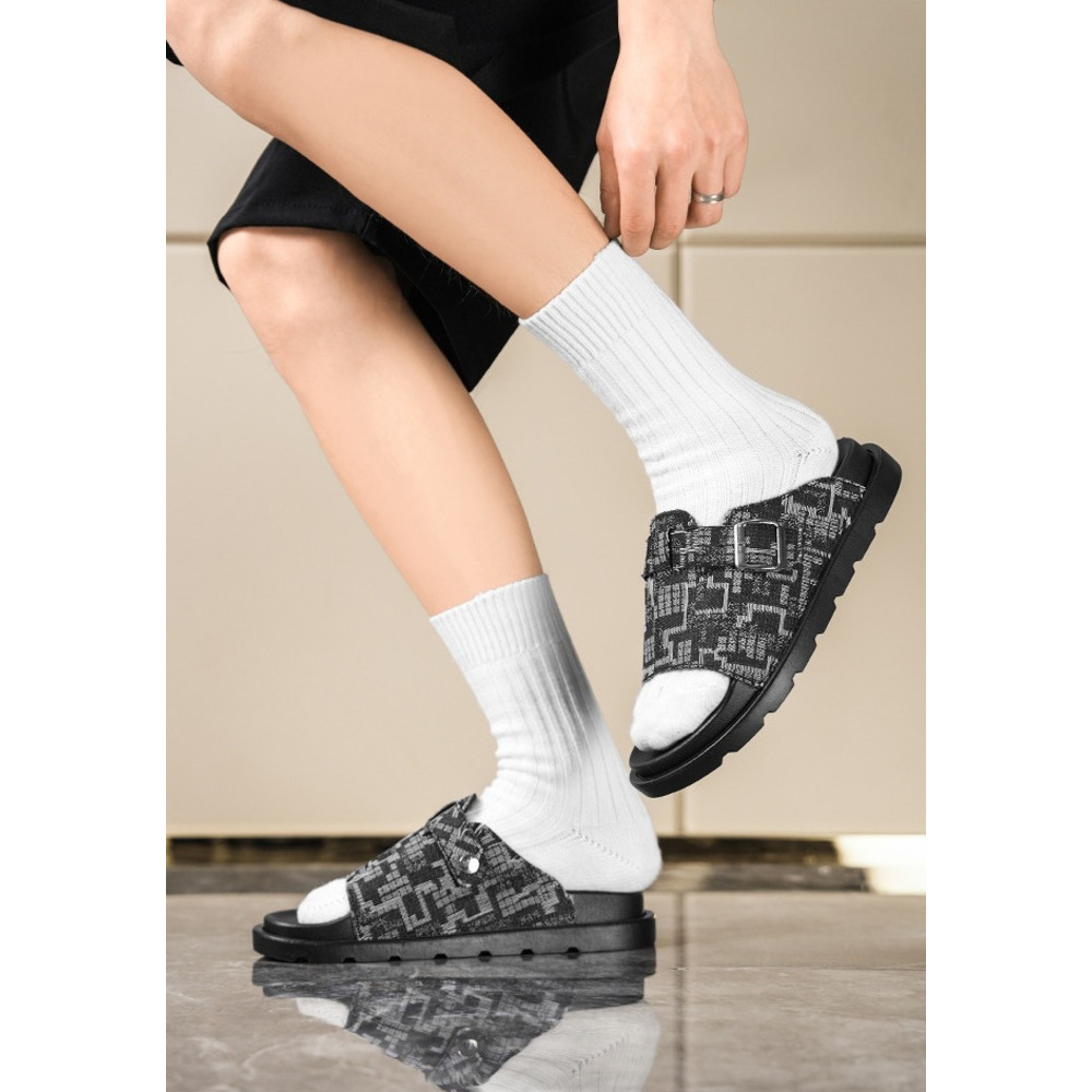 Slippers 2026 New Summer Outdoor Thick-Soled Comfortable Men's Casual Versatile Slide Sandals_vogvips.com