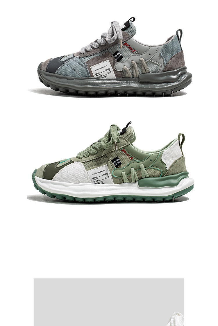 men's 2026 New Spring Breathable Niche "dissolved" Dad Shoes, Youth Sports Mesh "Forrest Gump" Trendy Shoes_vogvips.com