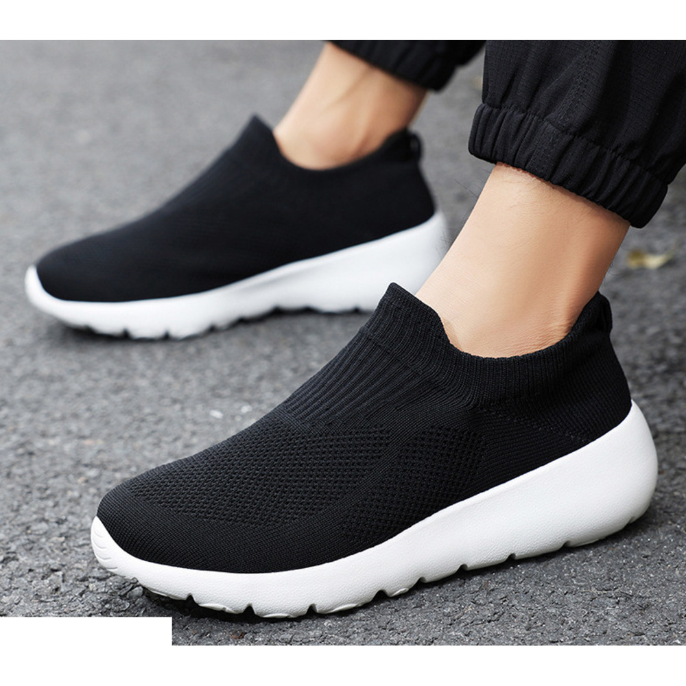 New Large Size 46 Lightweight Couple's Casual Slip-On Lazy One-Piece Mesh Driving Shoes_vogvips.com