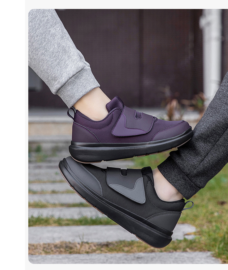 2026 New Large Size Velcro Elderly Men, Lightweight, Shock-Absorbing, Non-Slip, Sports And Casual Walking Shoes For_vogvips.com