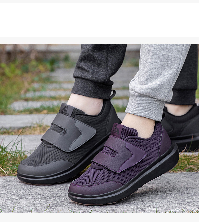2026 New Large Size Velcro Elderly Men, Lightweight, Shock-Absorbing, Non-Slip, Sports And Casual Walking Shoes For_vogvips.com