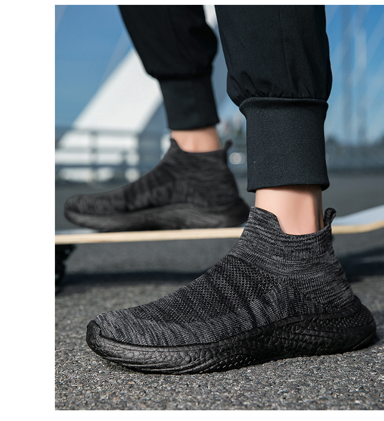 's New Men's Shoes For Autumn Are Breathable Sports Shock-absorbing Couple's Shoes, Mesh Casual Slip-on Loafers,_vogvips.com