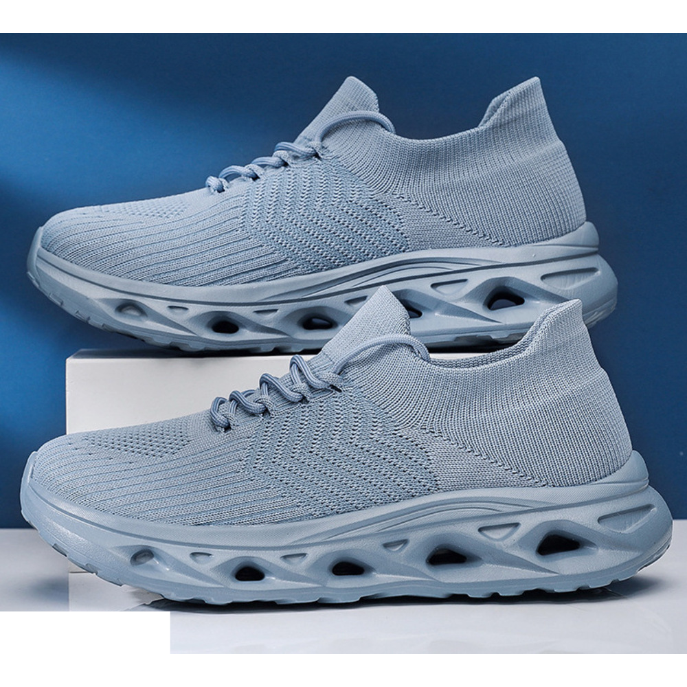 Popular Cross-border Plus-size Men's New Mesh Breathable Walking Shoes, Lightweight Height-increasing Thick-soled_vogvips.com
