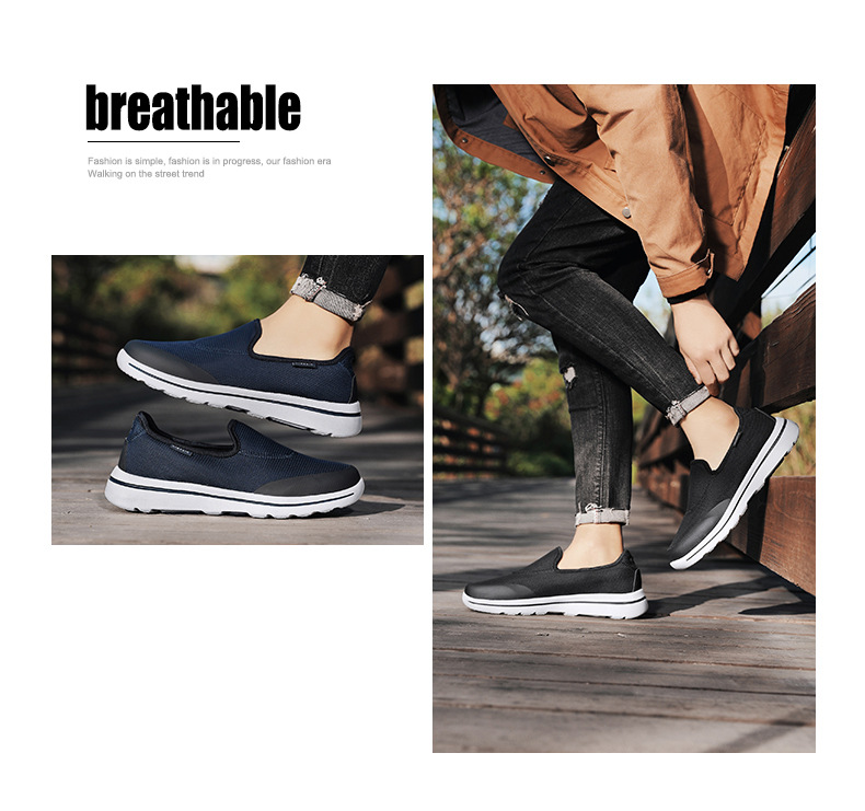 Summer Bestseller Large Size 46 Slip-On Breathable Men's Mesh Sports Casual Lightweight Loafers_vogvips.com