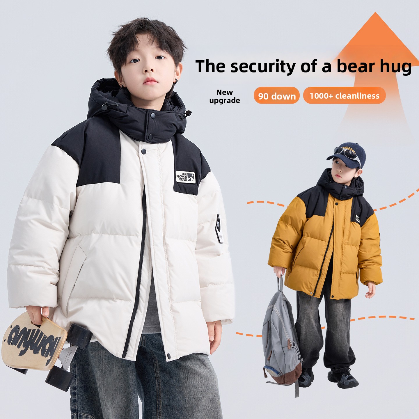 ALYCExiyuebaobao Clothing Jacket Winter 2026 New Thickened Boys' Coat For Big Kids White Duck Down Children's Fashion_voghion.com