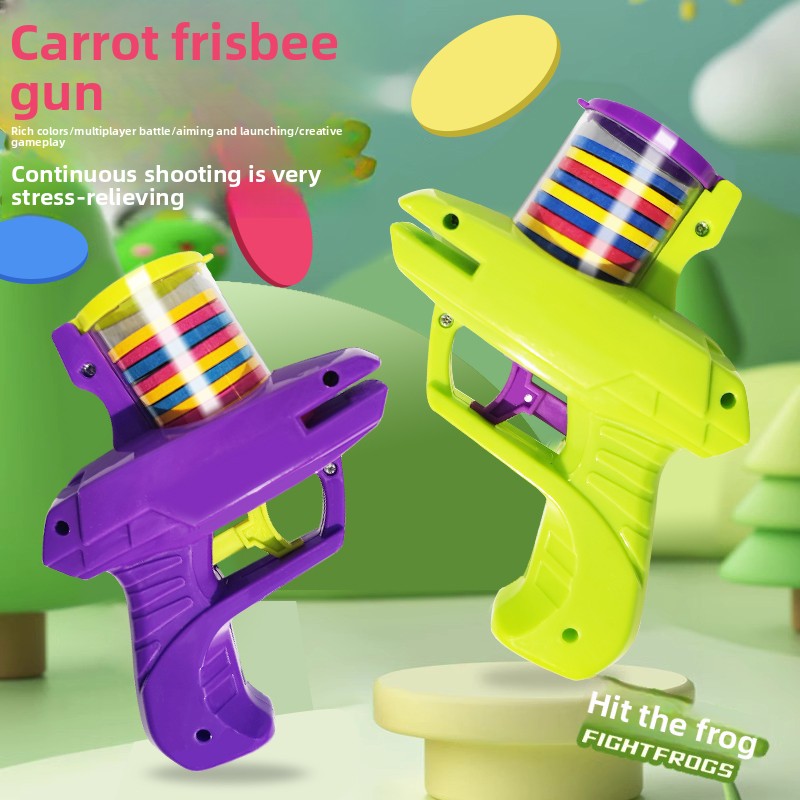 Bestseller Children's Soft Bullet Toy Gun UFO Rapid Fire Launcher Pistol Carrot Knife Boys And Girls Educational Stall ALYCExiyuebaobao_voghion.com