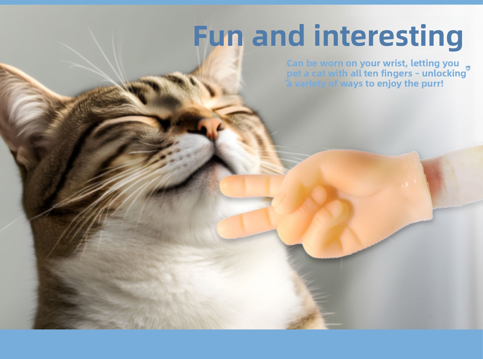 Bestseller Internet-Promi Interaktive Massage Katze im gleichen Stil Neckende Mini Kreative Geste Kleiner Finger Plastik Haustier Zauberhaus_voghion.com