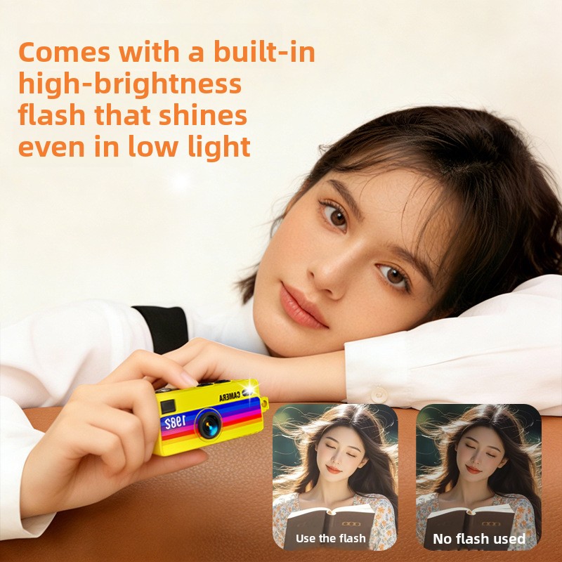 Cross-border New Product Retro Mini Thumb Camera With Multiple Filters, Student Gift, Travel Pocket Camera, Popular_voghion.com