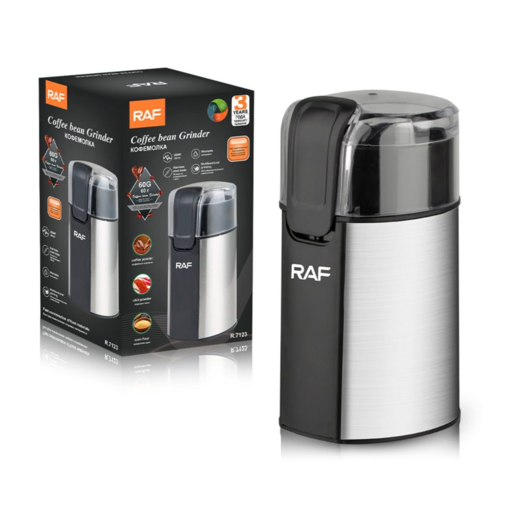 RAF EU Standard Lightweight Household Fully Automatic Coffee Bean Dry Grinder_voghion.com