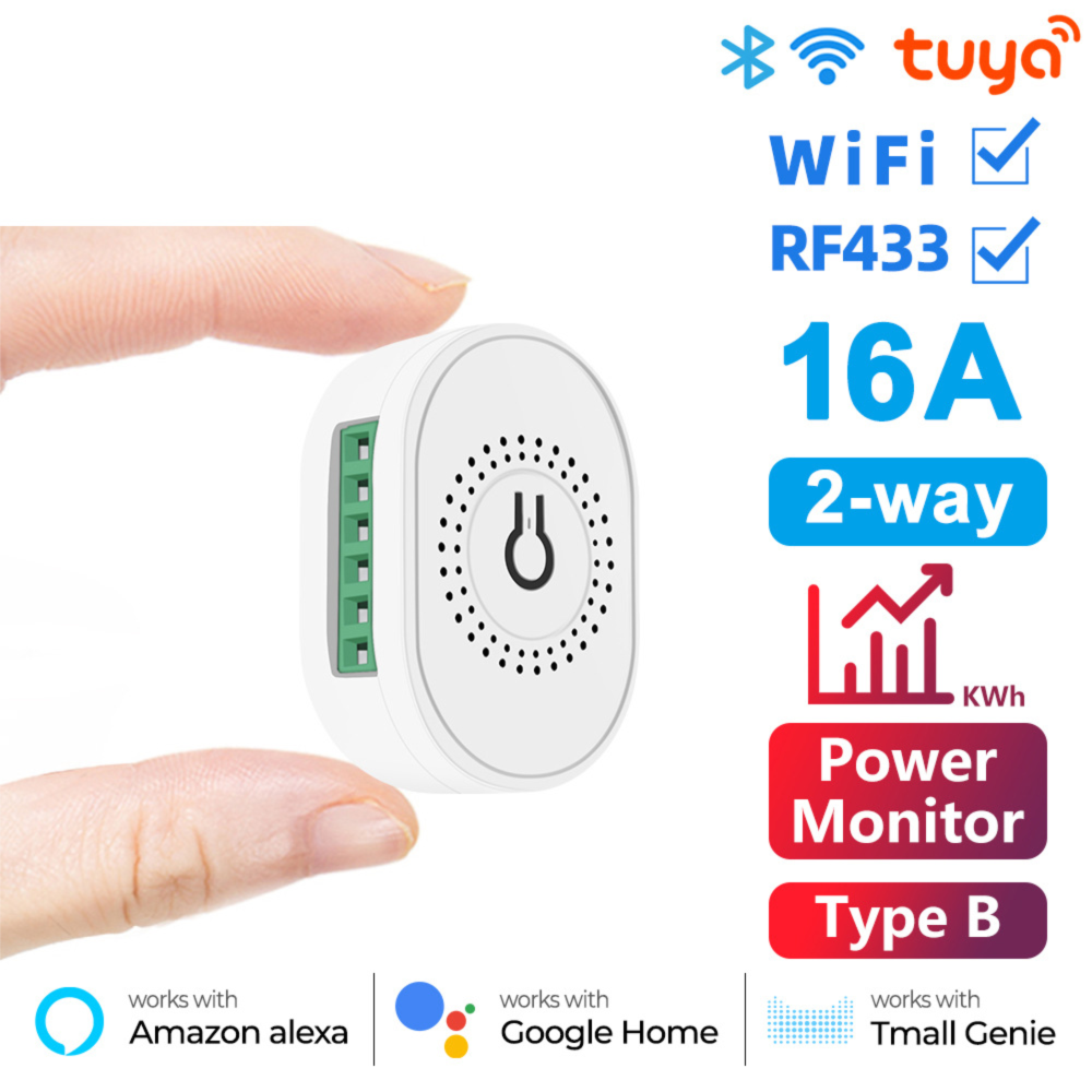 Tuya Home WiFi 433 Wireless Dark Box Switch Light Remote APP Smart Control_voghion.com