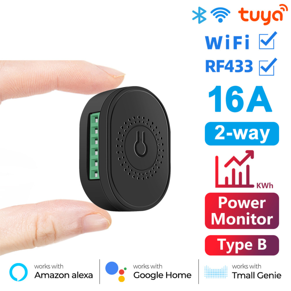 Tuya Home WiFi 433 Wireless Dark Box Switch Light Remote APP Smart Control_voghion.com