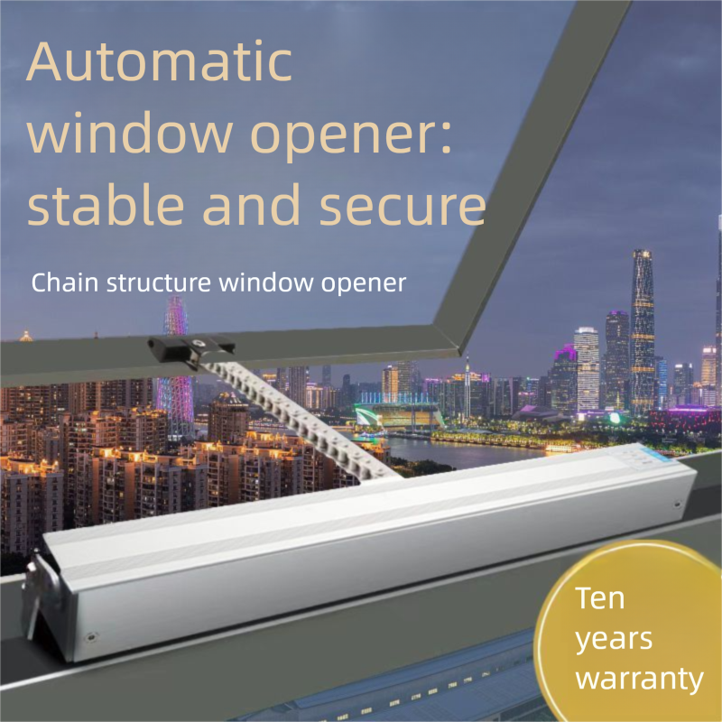 Intelligent Electric Opener With Rain Sensor And Chain Type Home Skylight Controller Fire Exhaust Window_voghion.com