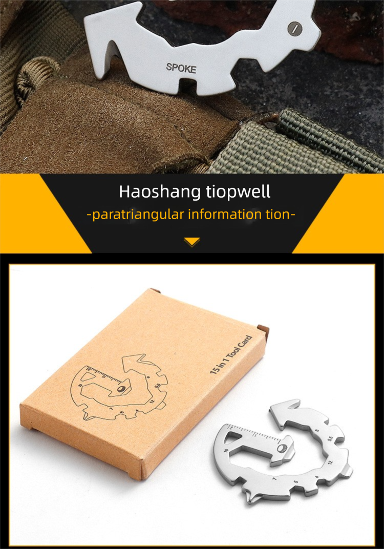 Gift New EDC Outdoor Multi-Use Screwdriver Bit Household Portable Multi-Function Tool Card_voghion.com