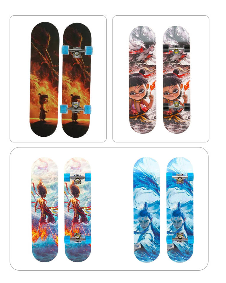 Professional Skateboard For Beginners With Flashing Wheels_voghion.com