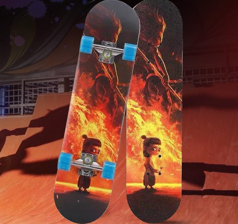 Professional Skateboard For Beginners With Flashing Wheels_voghion.com