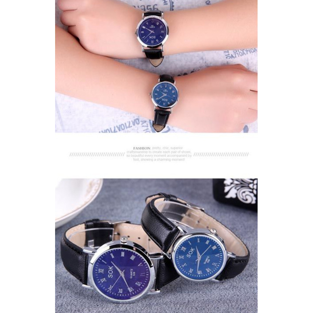 Minimalist Quartz Watch With Leather Strap For Men And Women_voghion.com