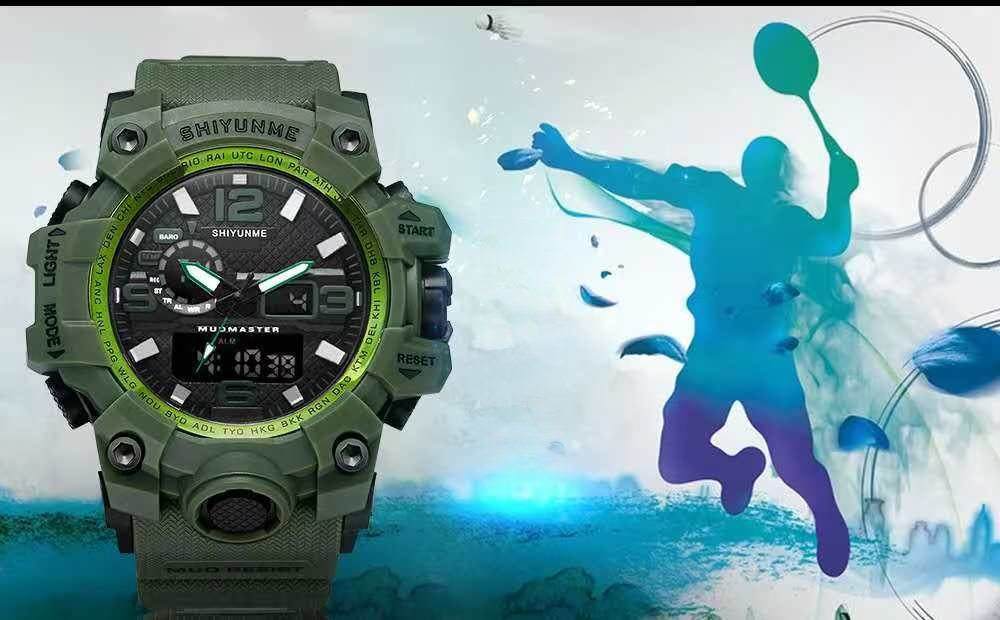 Electronic Movement, Multi-function Timing, Mud-proof, Waterproof, Shock-resistant, All-terrain Outdoor Wear Electronic_voghion.com