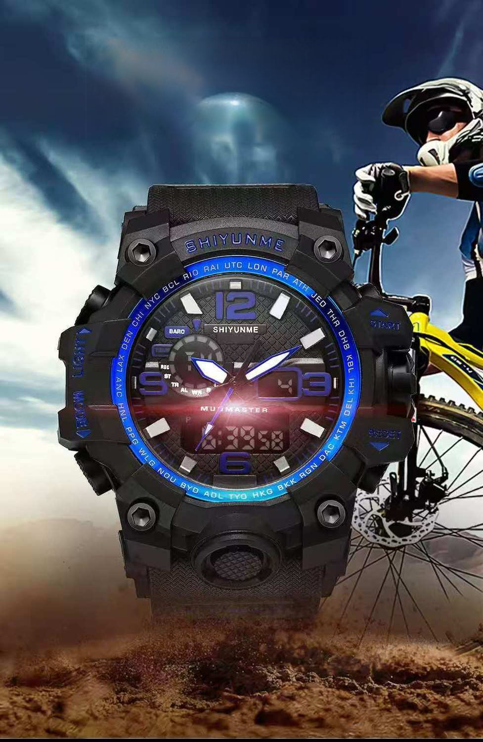 Electronic Movement, Multi-function Timing, Mud-proof, Waterproof, Shock-resistant, All-terrain Outdoor Wear Electronic_voghion.com