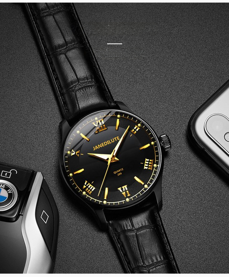 Stylish Men's Quartz Watch Simple Versatile Electronic Design_voghion.com