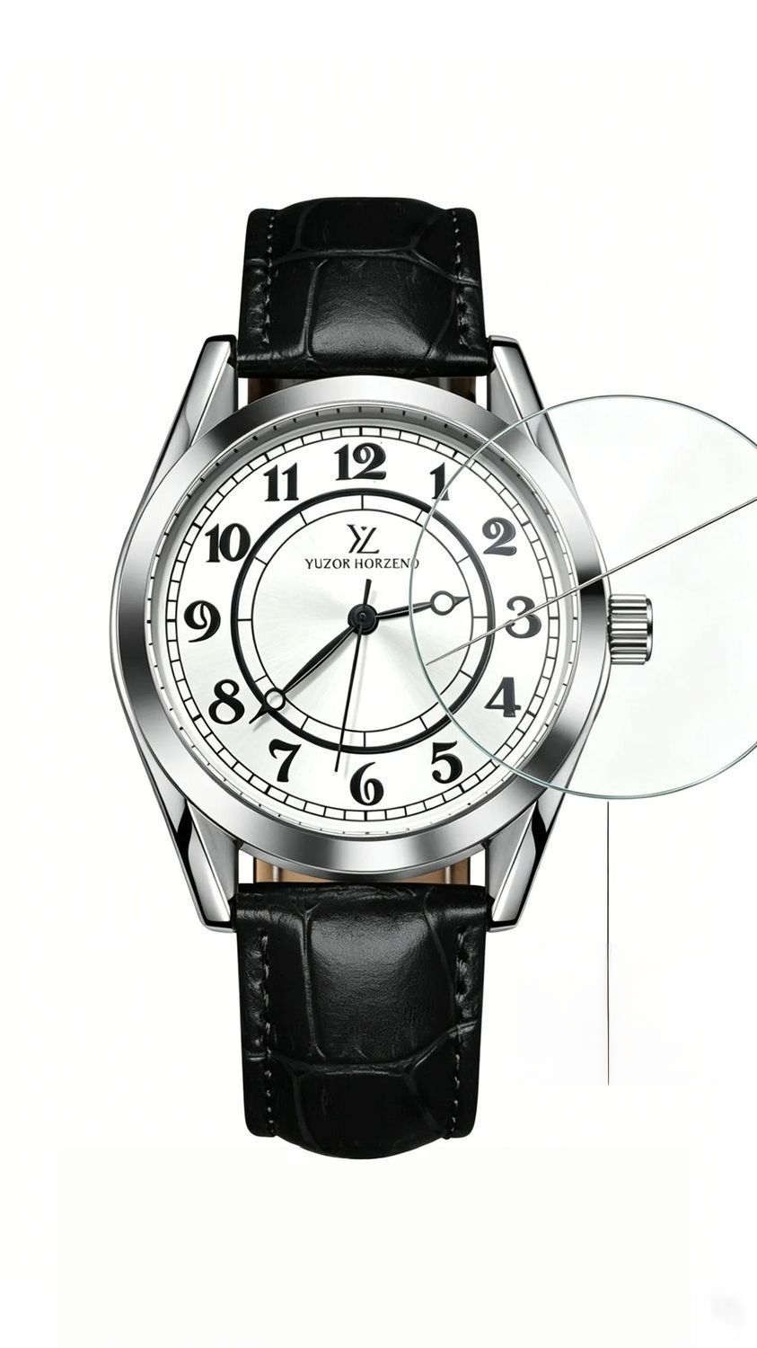Classic Men's Quartz Watch With Leather Strap And Roman Numerals_voghion.com