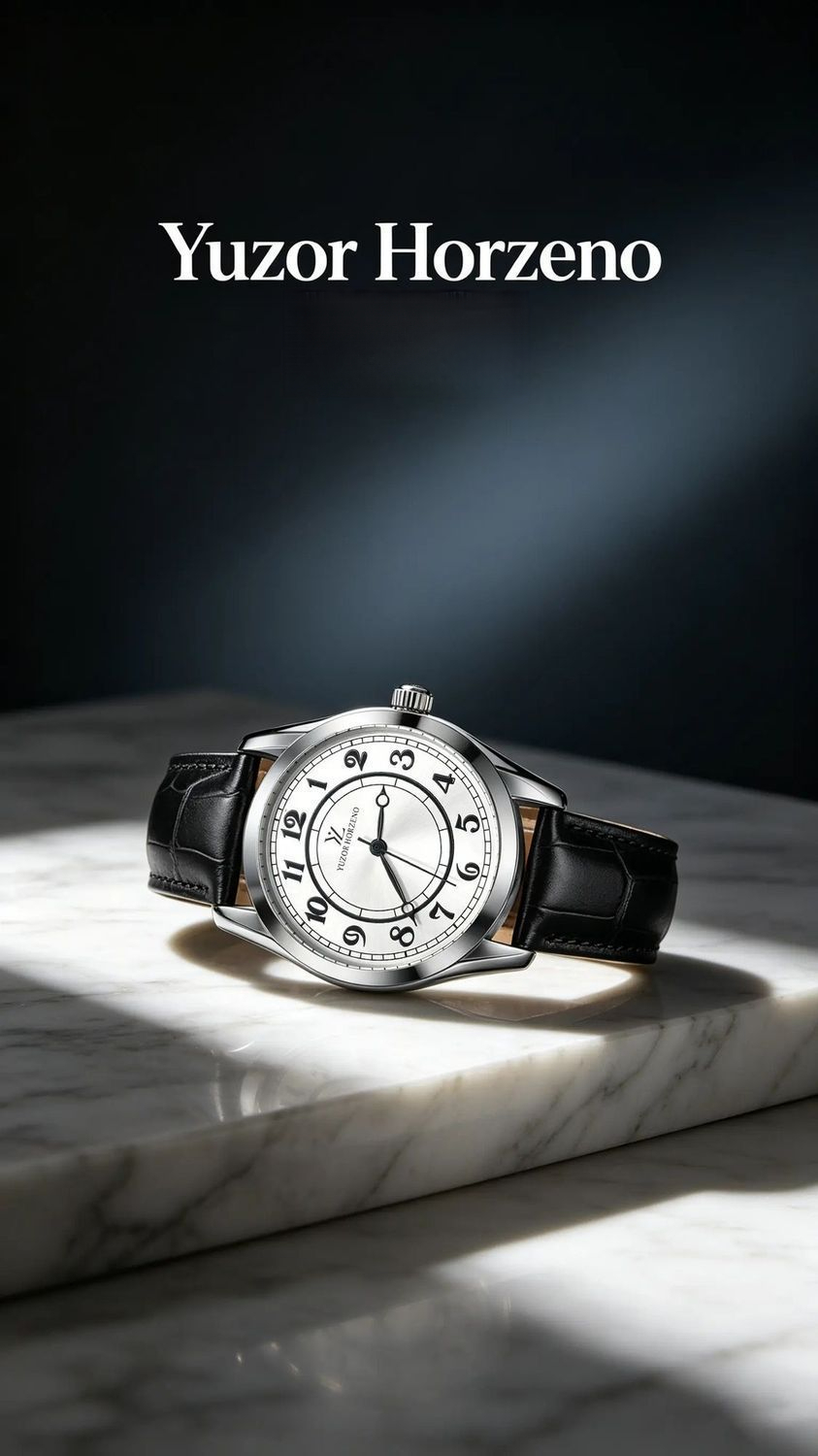 Classic Men's Quartz Watch With Leather Strap And Roman Numerals_voghion.com