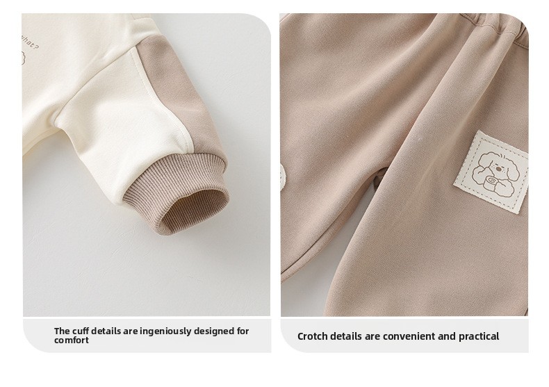 Ensemble sweatshirt deux pièces pour bébé garçon automne_voghion.com