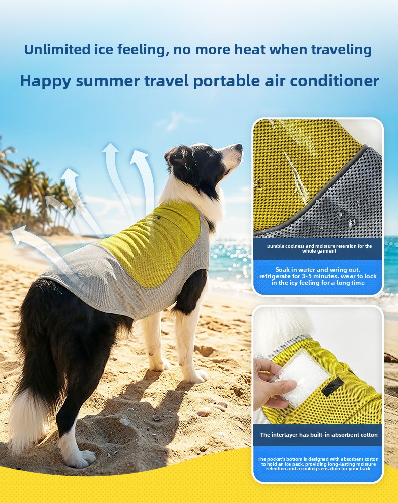 Summer Cooling Vest For Small And Medium Dogs With Pocket Design_voghion.com