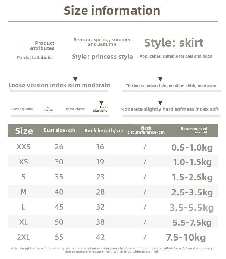 Vestido para cão estilo coreano roupa de princesa doce pet_voghion.com