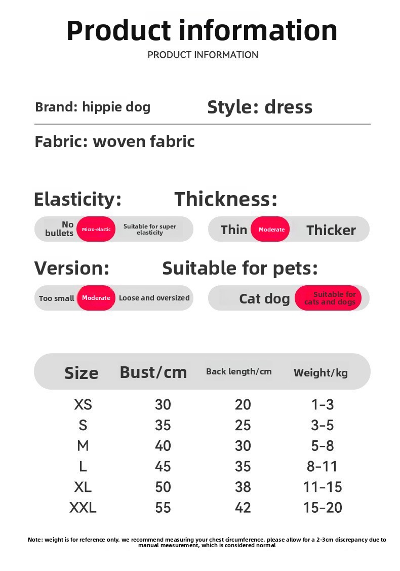 Robe de princesse pour chien style hepburn pour petit chien chat_voghion.com