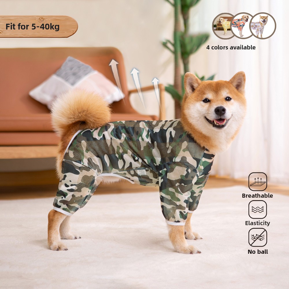 Chaleco para perros con malla transpirable estampado labrador_voghion.com