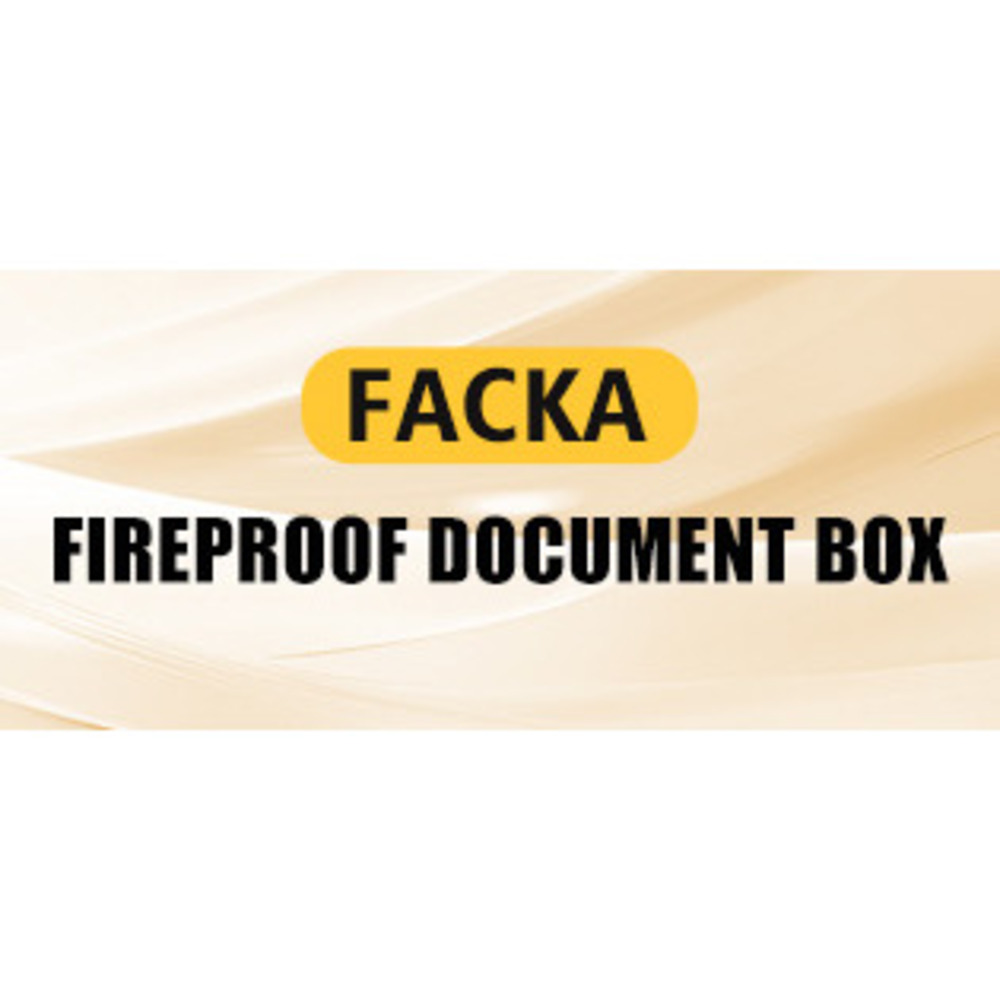 Document Box With Combination Lock, Hard-Shell Fireproof Organizer For Legal Documents, Laptop, Valuables & Important Papers,_voghion.com