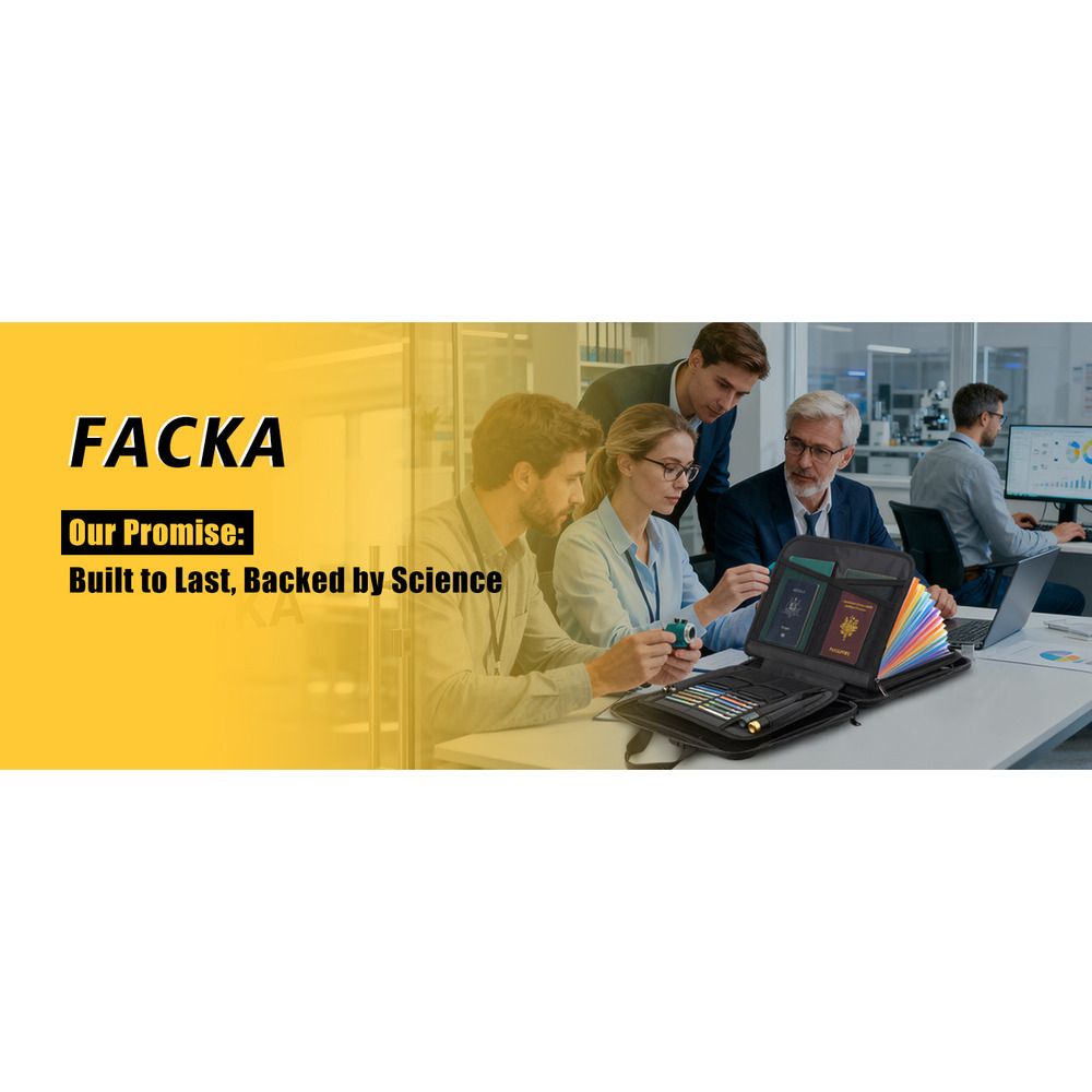 Document Box With Combination Lock, Hard-Shell Fireproof Organizer For Legal Documents, Laptop, Valuables & Important Papers,_voghion.com