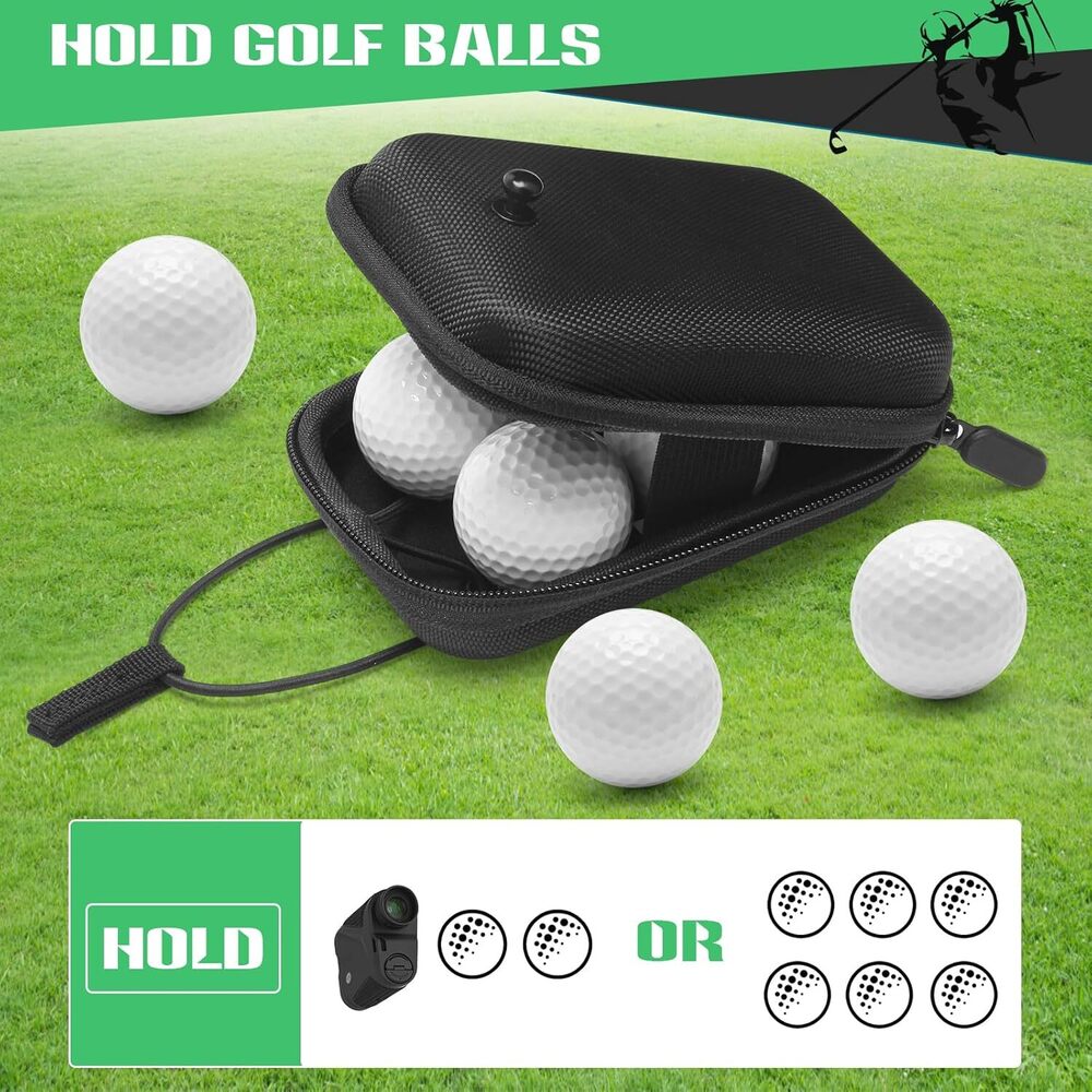 Anglekai Shell Case, stevige golfafstandsmeterhoes, universele draagtas voor de meeste afstandmeters, zwart_voghion.com