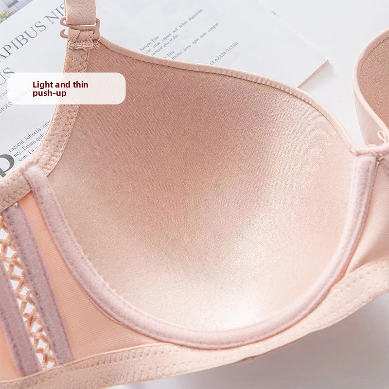 Plus size damesondergoed D-cup minimizer anti-doorzak bh met plooien, dunne, gladde beugel bh met grote cup_voghion.com