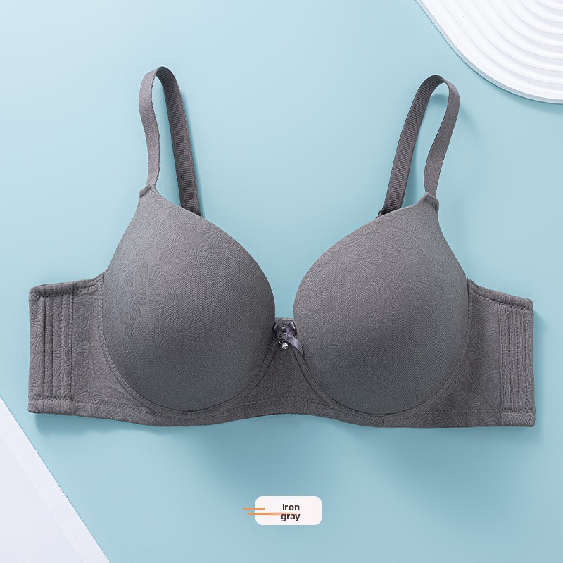 Jacquard bh met grote buste, verkleinende werking, dunne cups met beugel, liftend en opvullend effect, zijdelingse borstondersteuning, anti-uitzetting._voghion.com