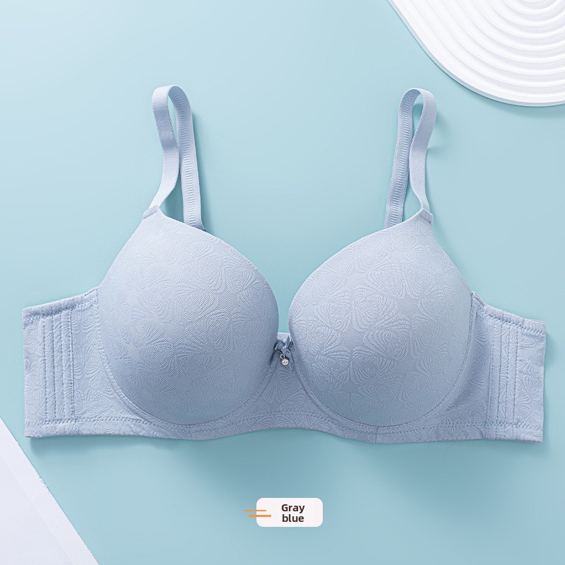 Jacquard bh met grote buste, verkleinende werking, dunne cups met beugel, liftend en opvullend effect, zijdelingse borstondersteuning, anti-uitzetting._voghion.com