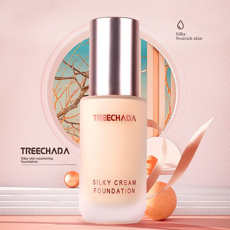 TREECHADA Nieuwe Zijdezachte Huid Voedende Foundation Concealer Transparant Natuurlijk Hydraterend_voghion.com